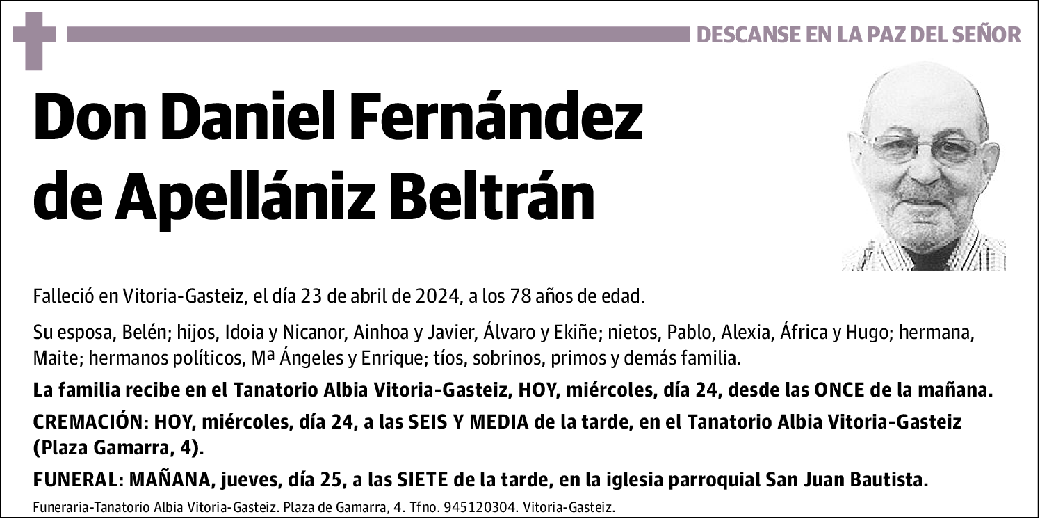 Daniel Fernández de Apellániz Beltrán