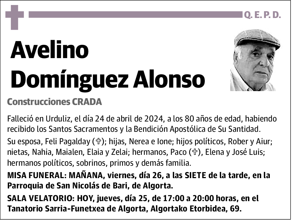 Avelino Dominguez Alonso