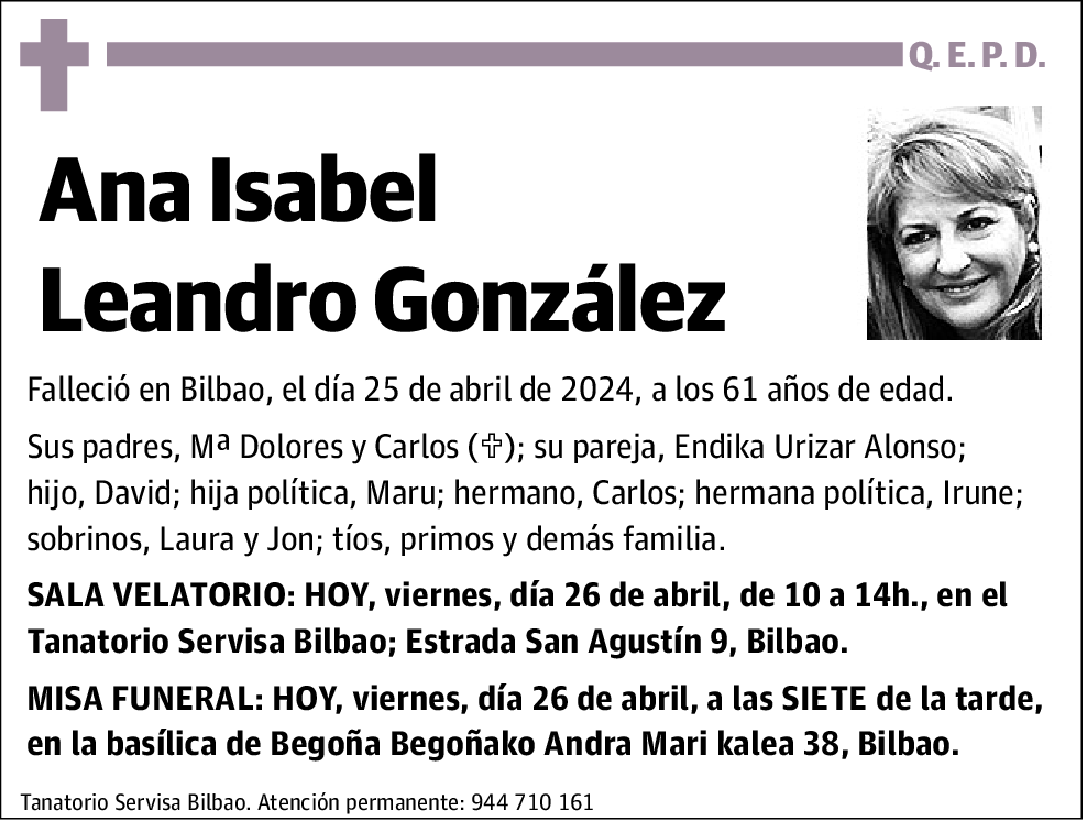 Ana Isabel Leandro González