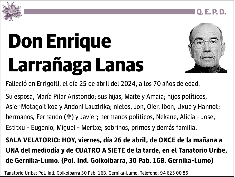 Enrique Larrañaga Lanas