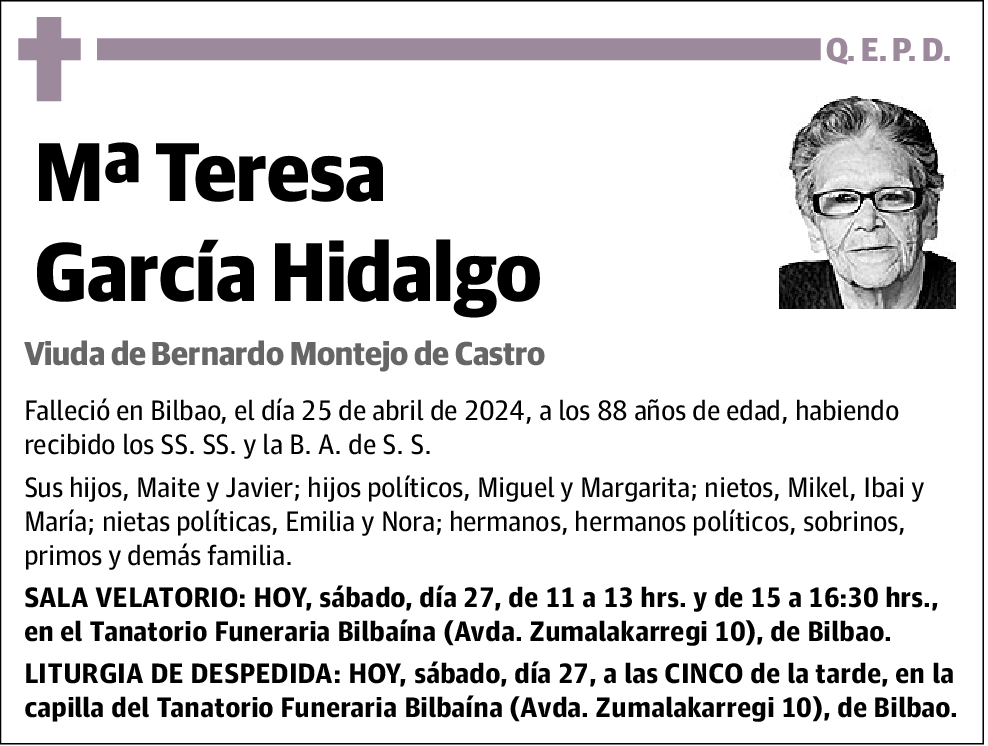 Maria Teresa García Hidalgo