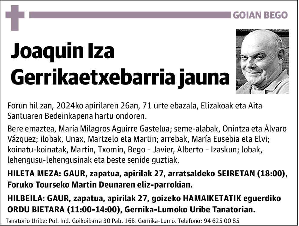 Joaquin Iza Gerrikaetxebarria