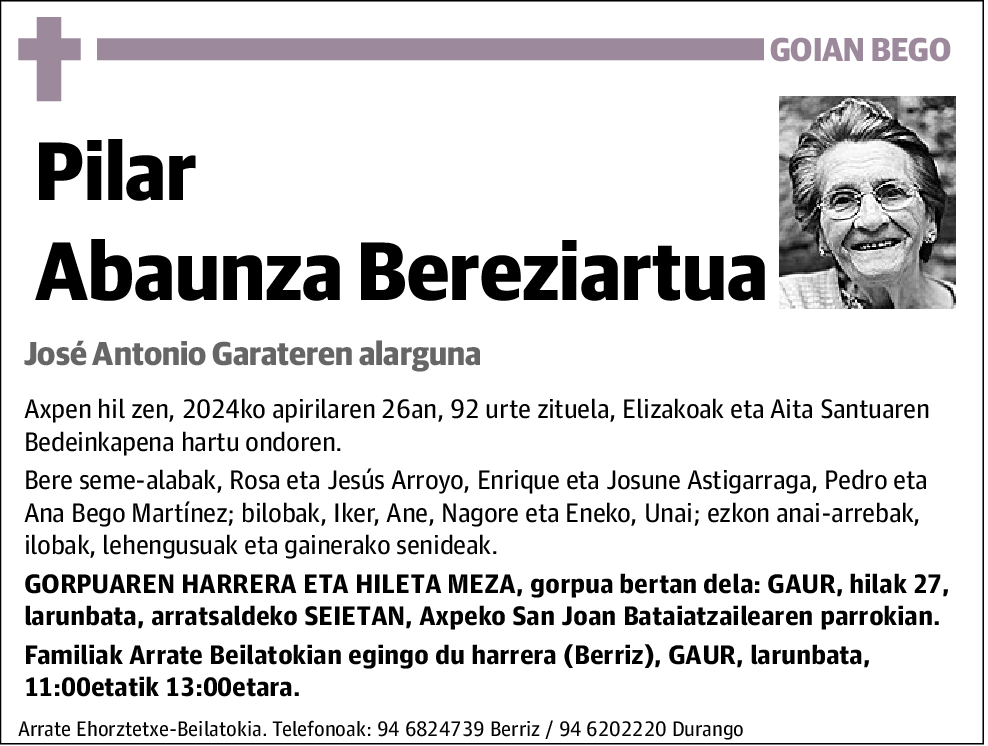 Pilar Abaunza Bereziartua