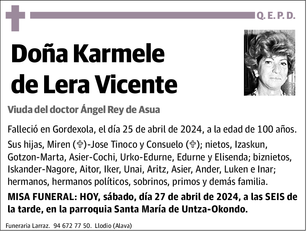 Karmele de Lera Vicente