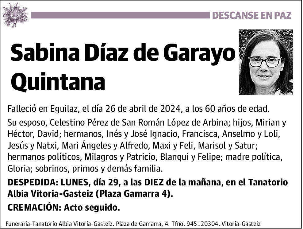 Sabina Díaz de Garayo Quintana