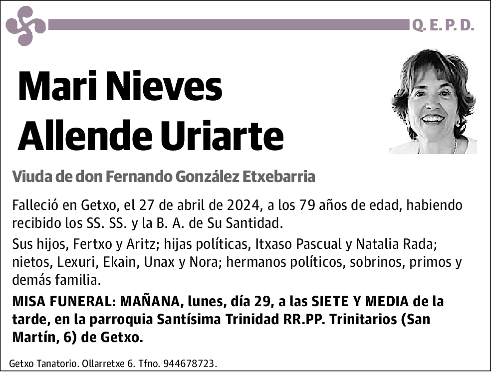 Mari Nieves Allende Uriarte