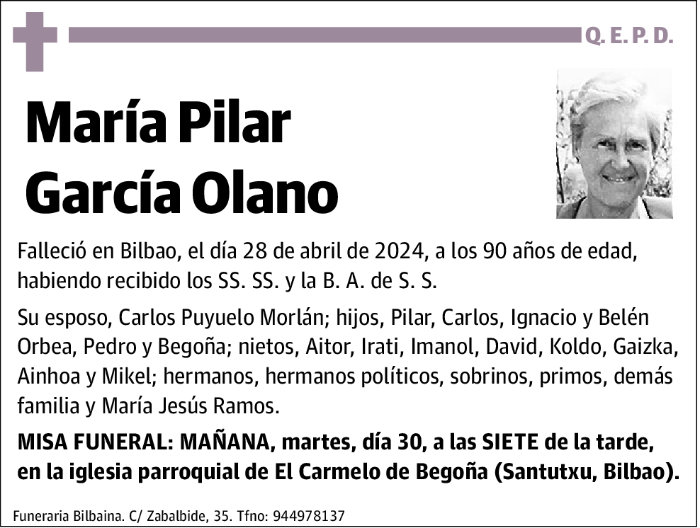 María Pilar García Olano