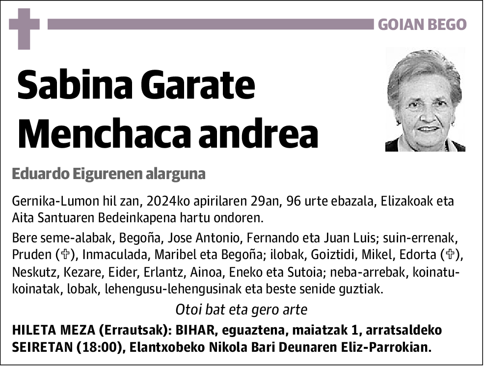 Sabina Garate Menchaca