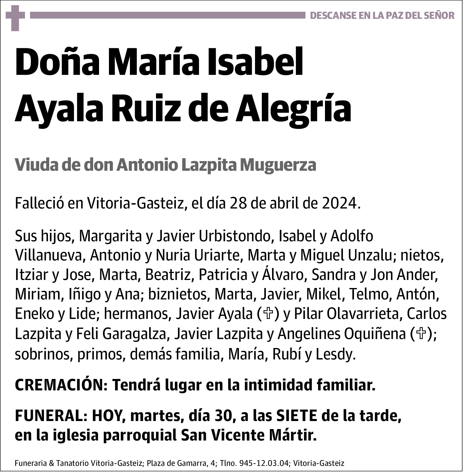 Maria Isabel Ayala Ruiz de Alegria