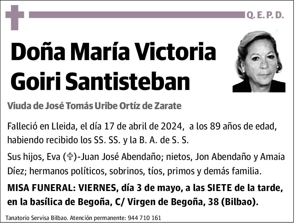 María Victoria Goiri Santiesteban