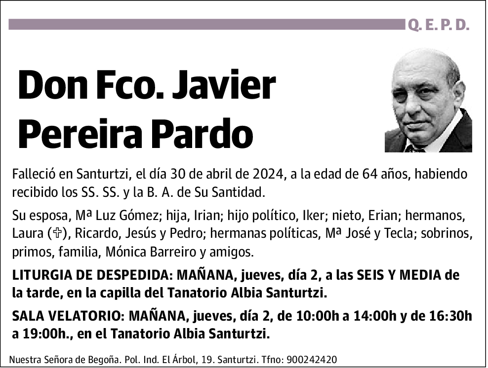 Francisco Javier Pereira Pardo