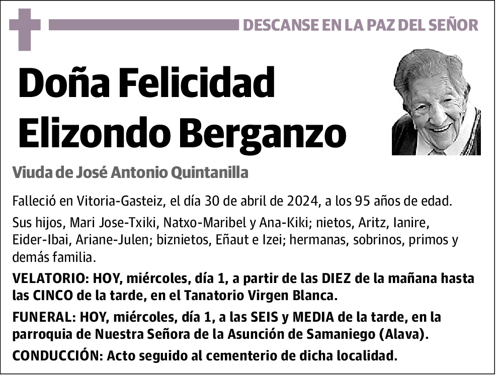 Felicidad Elizondo Berganzo