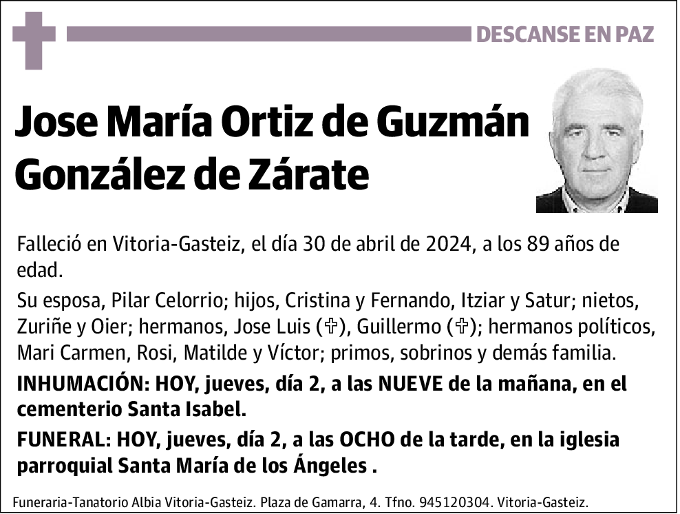 José María Ortiz de Guzmán González de Zárate