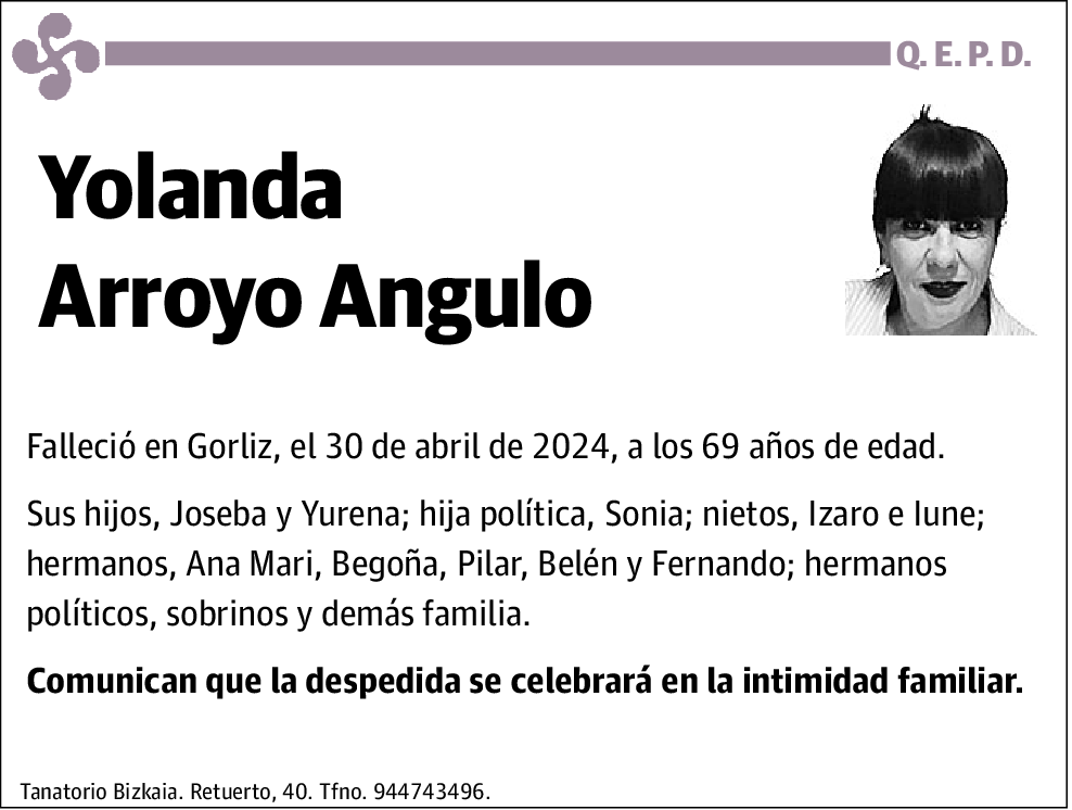 Yolanda Arroyo Angulo