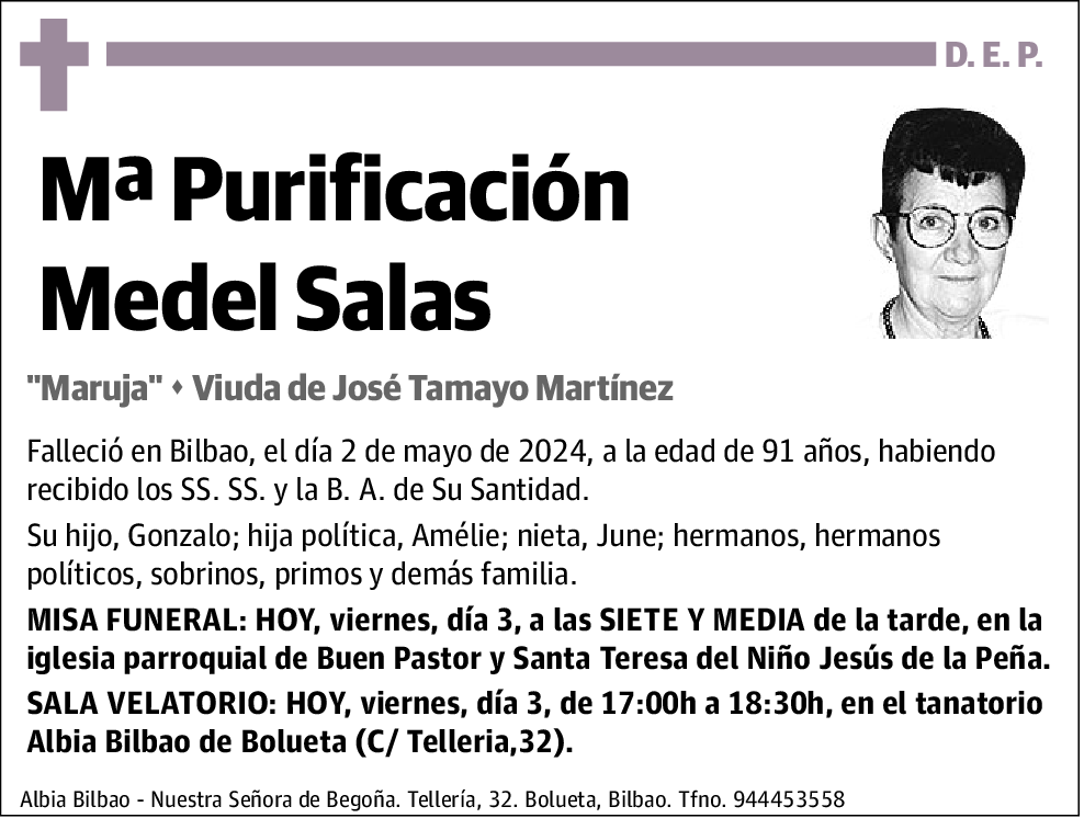 Mª Purificación Medel Salas