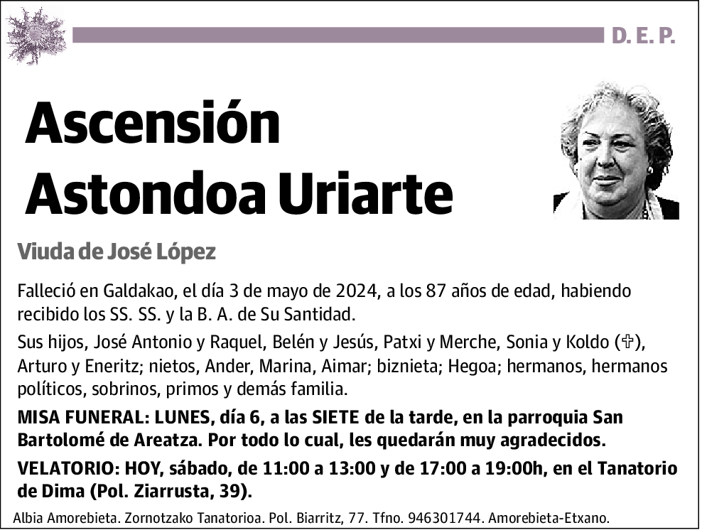 Ascensión Astonda Uriarte
