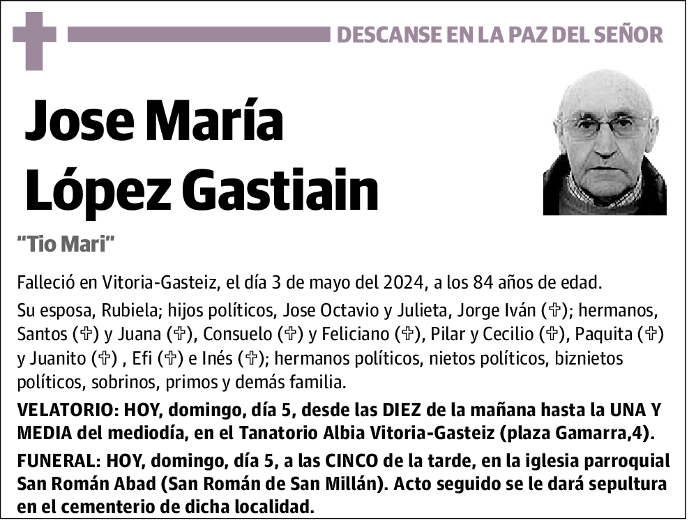 Jose Maria Lopez Gastiain