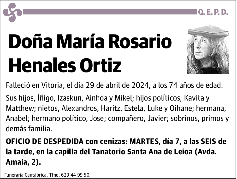 María Rosario Henales Ortiz