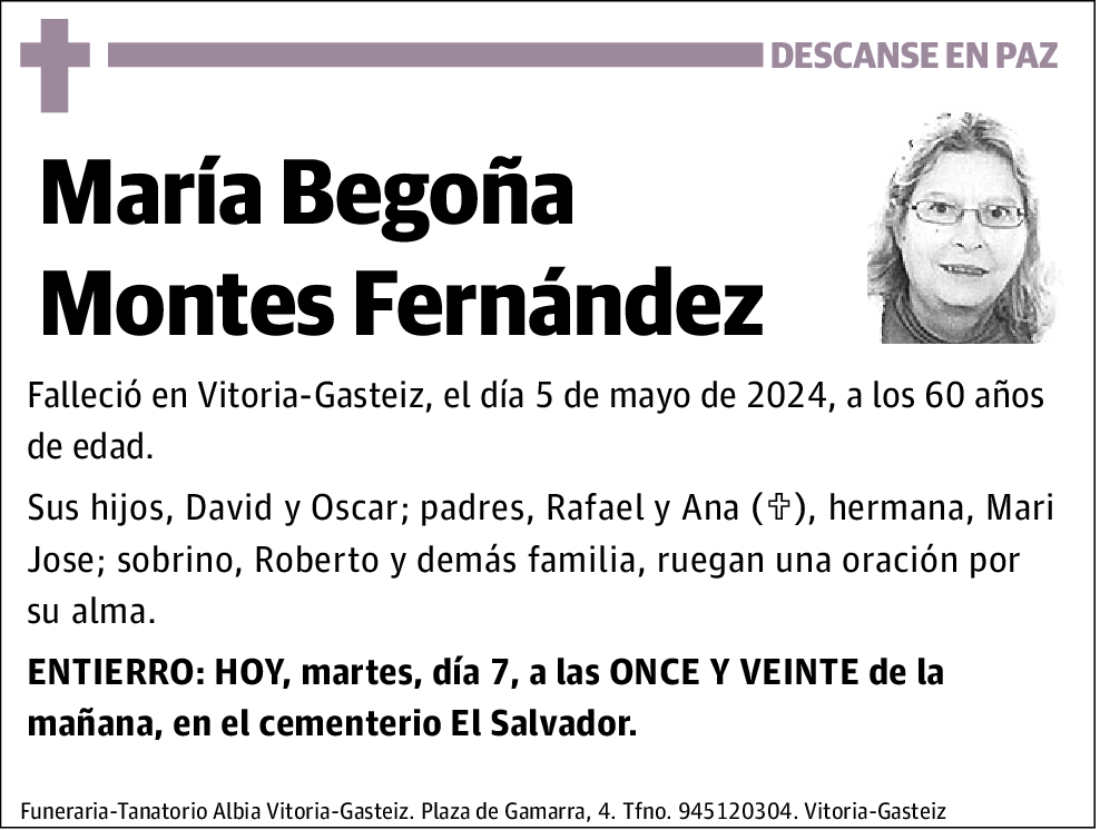 María Begoña Montes Fernández