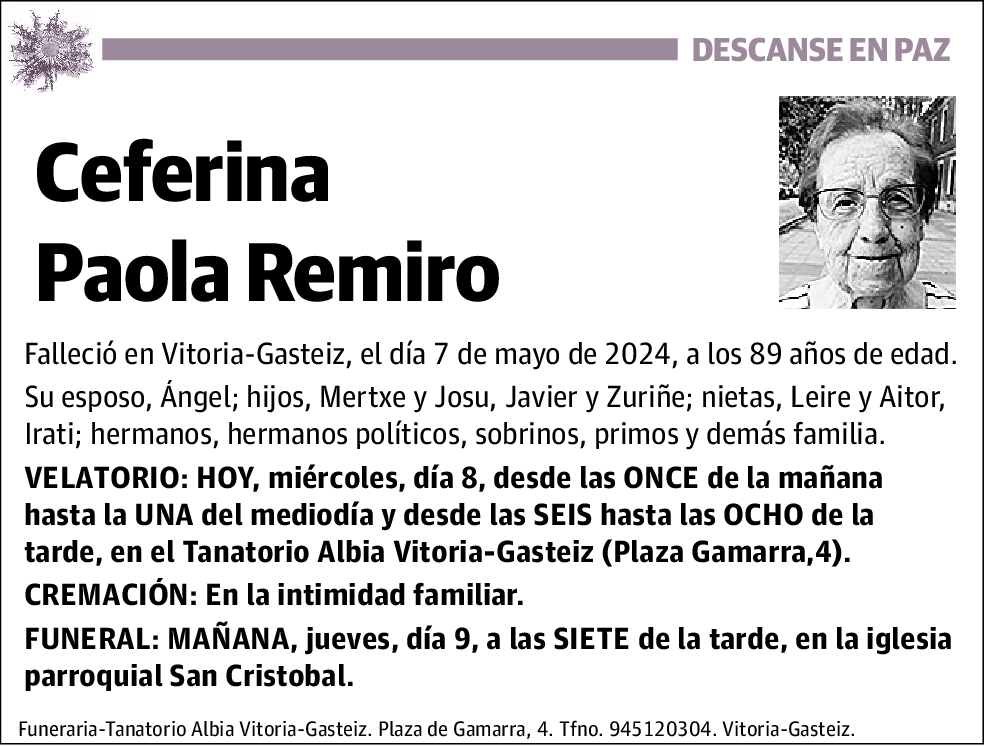 Ceferina Paola Remiro