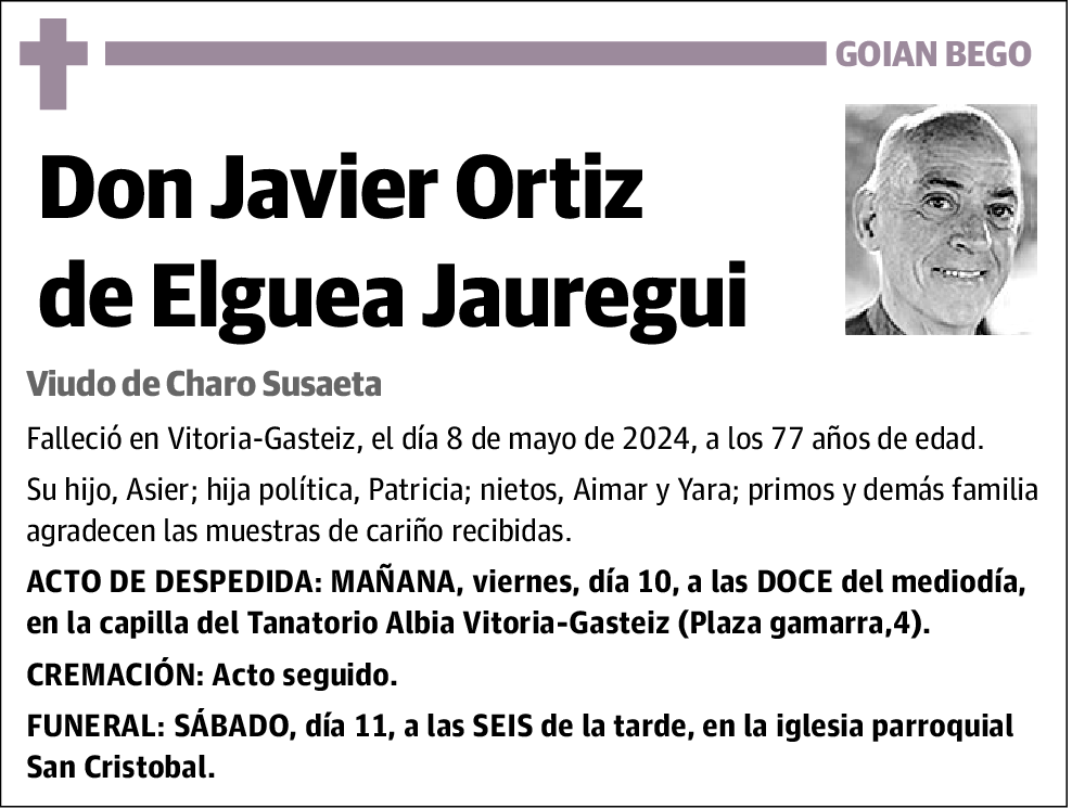 Javier Ortiz de Elguea Jauregui