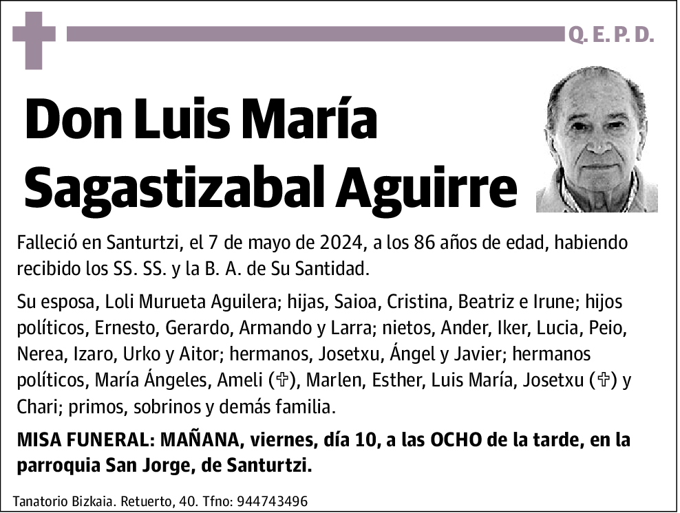 Luis María Sagastizabal Aguirre