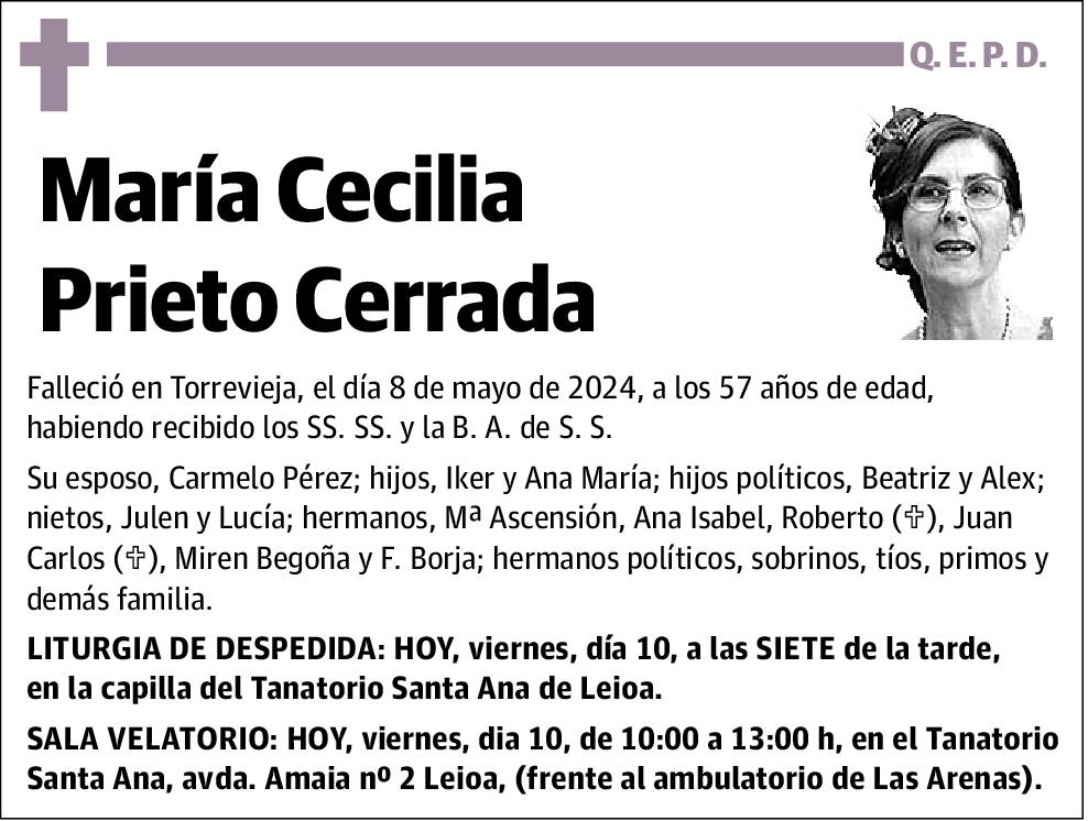 Maria Cecilia Prieto Cerrada