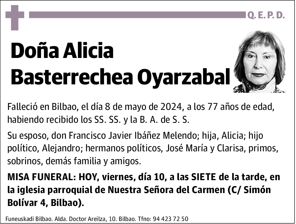 Alicia Basterrechea Oyarzabal