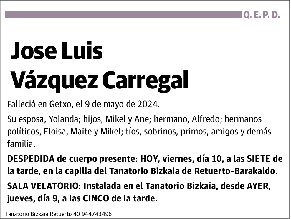 Jose Luis Vázquez Carregal