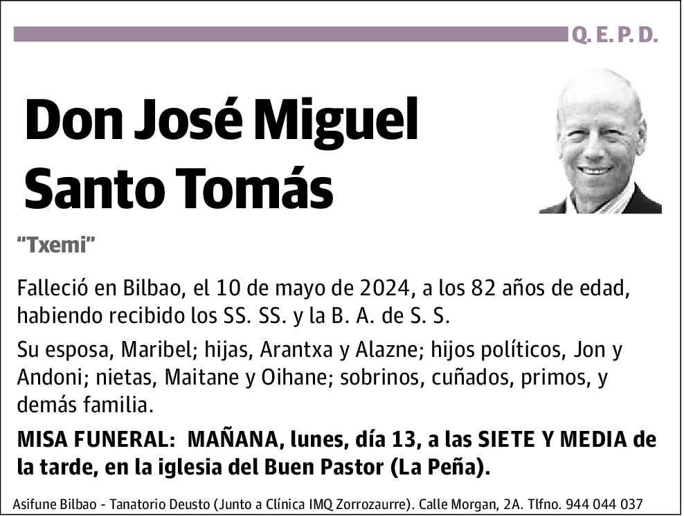 José Miguel Santo Tomás