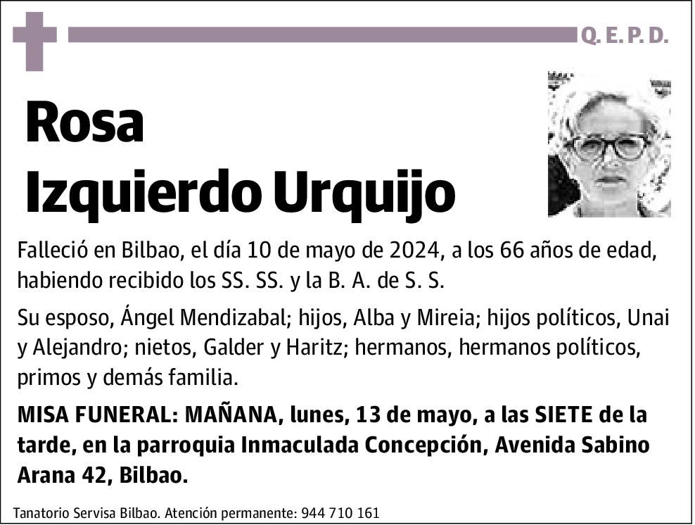 Rosa Izquierdo Urquijo