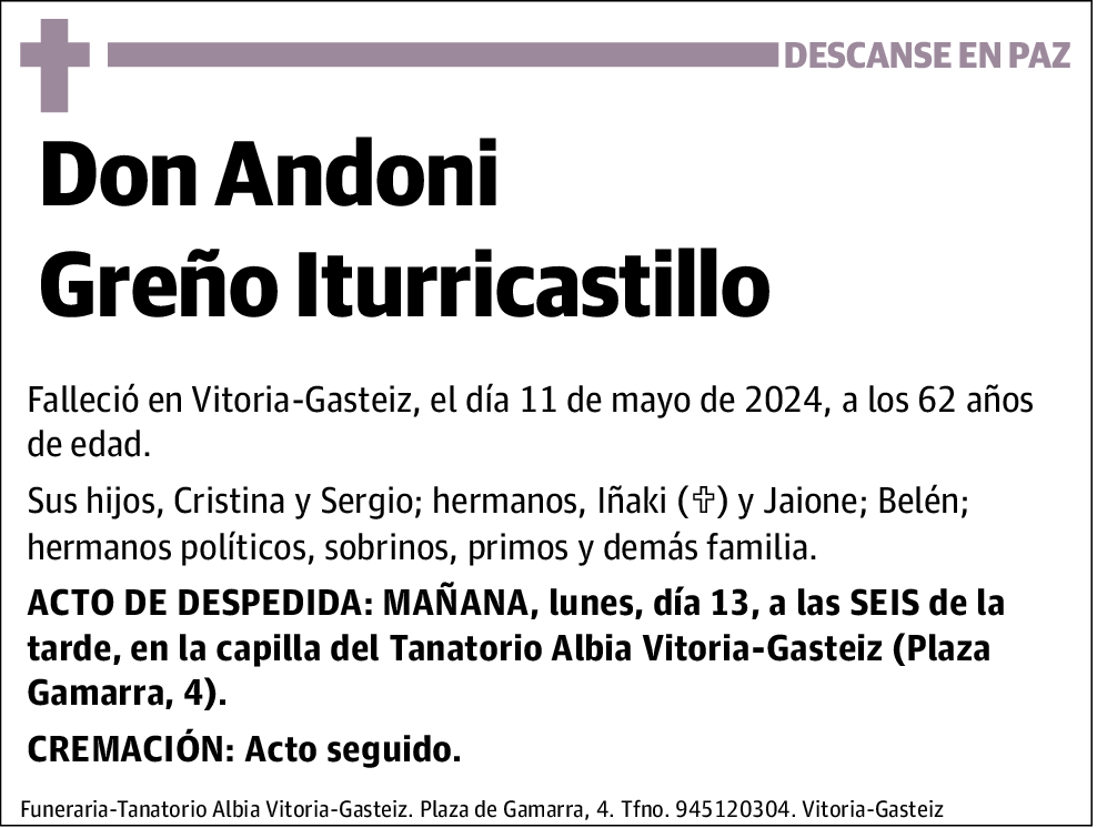 Andoni Greño Iturricastillo