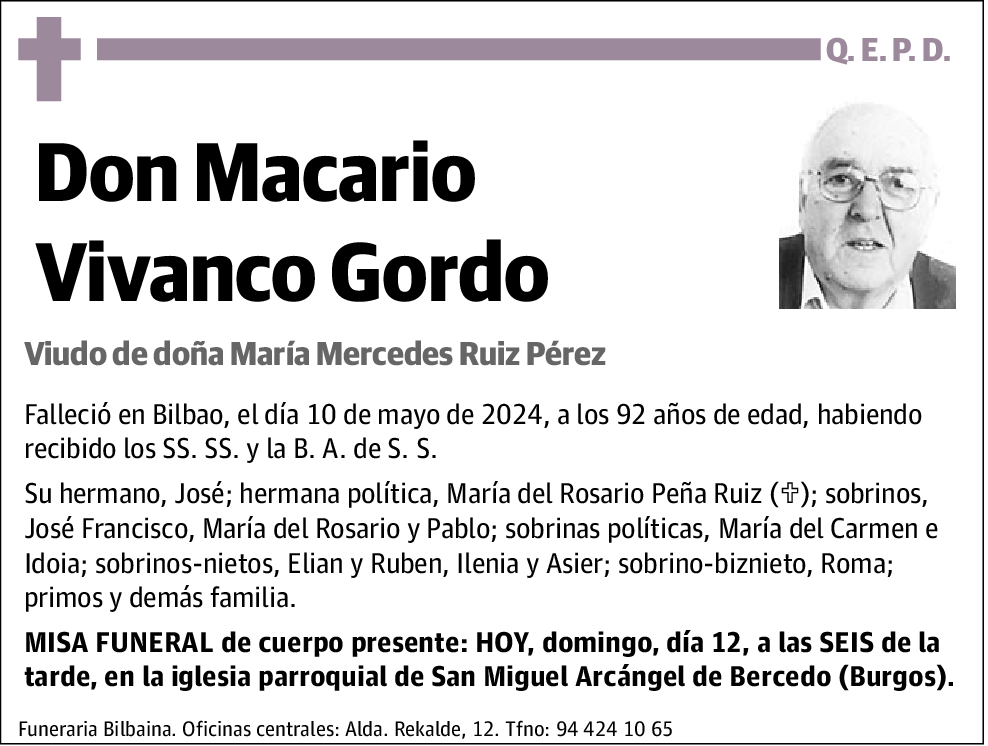 Macario Vivanco Gordo