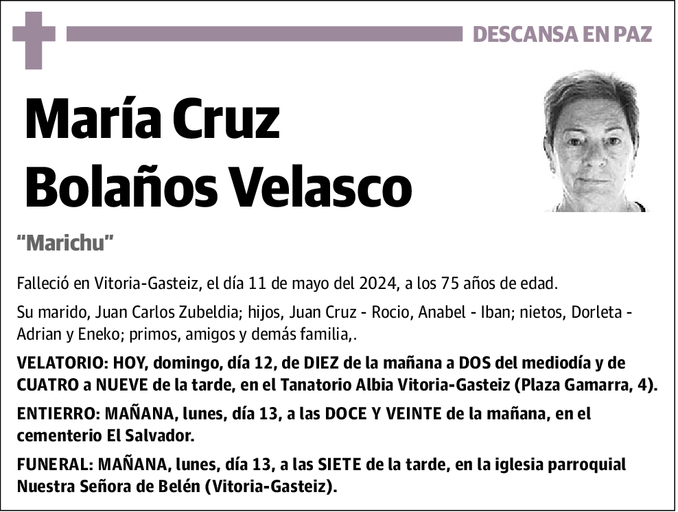 María Cruz Bolaños Velasco