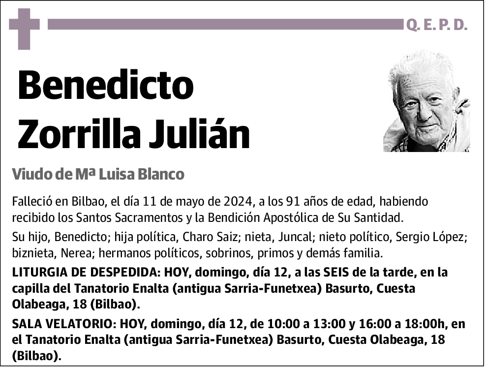 Benedicto Zorrilla Julián