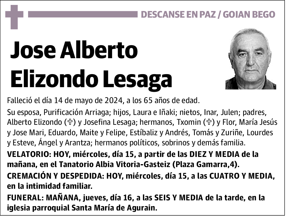 Jose Alberto Elizondo Lesaga