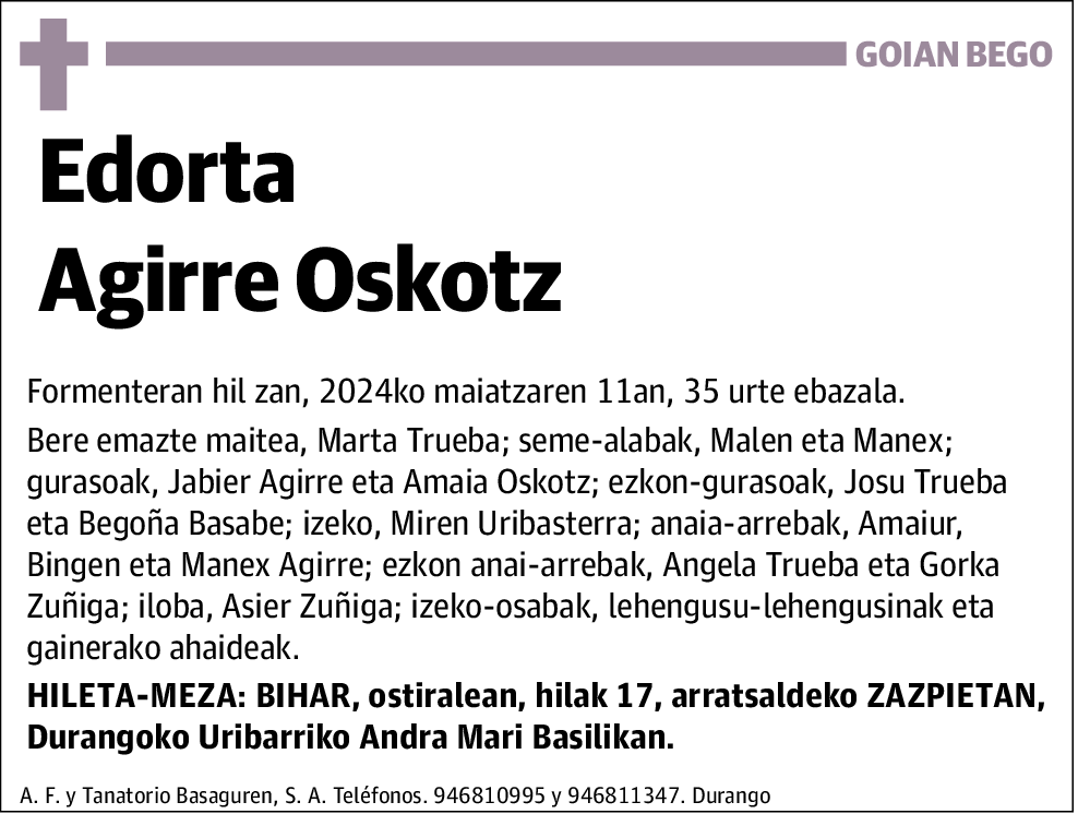 Edorta Agirre Oskotz