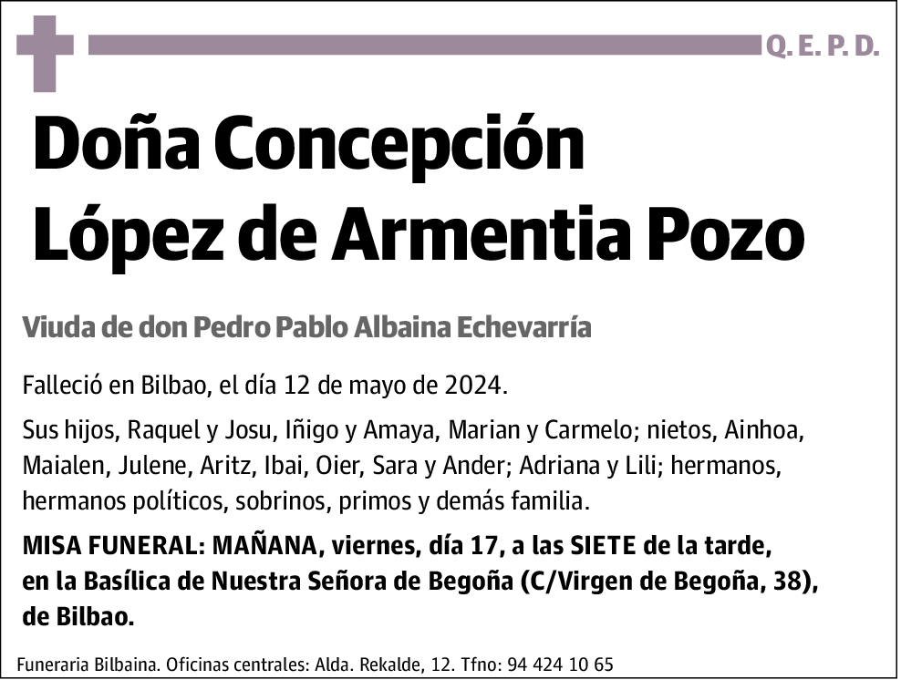 Concepción López de Armentia Pozo