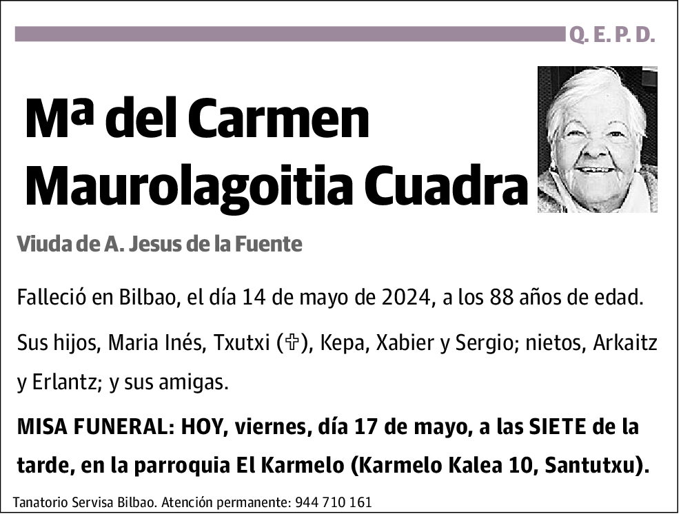 Mª del Carmen Maurolagoitia Cuadra