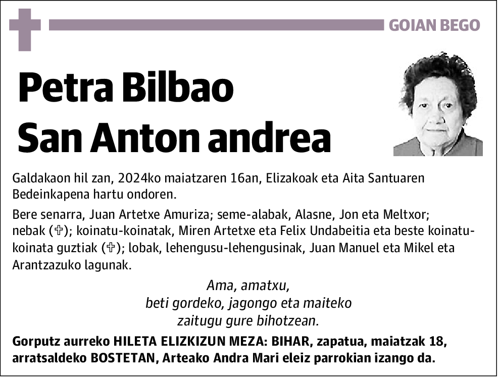 Petra Bilbao San Anton