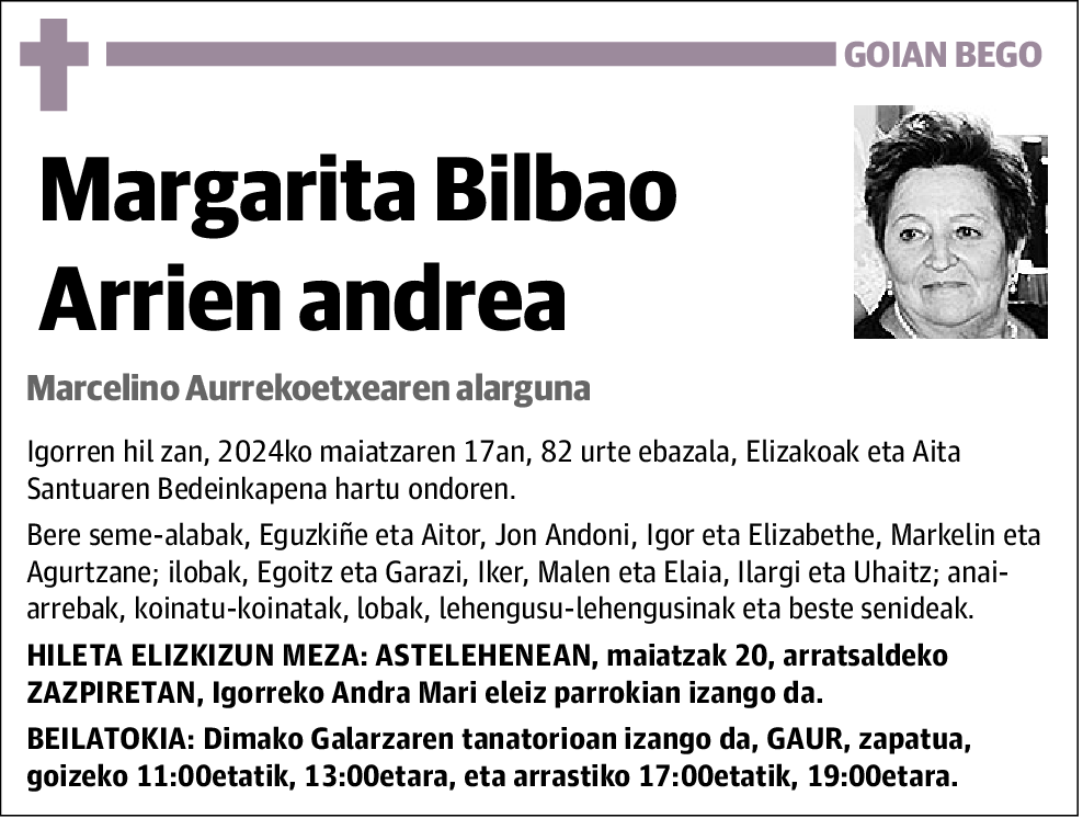 Margarita Bilbao Arrien