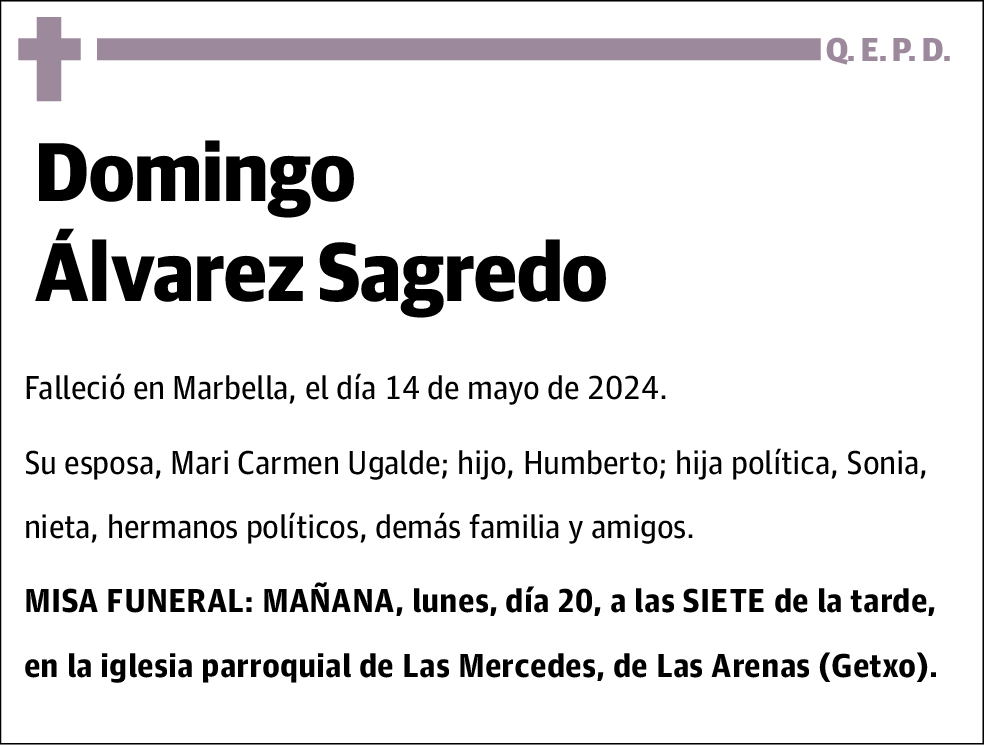 Domingo Alvarez Sagredo