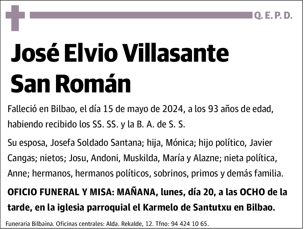 José Elvio Villasante San Roman