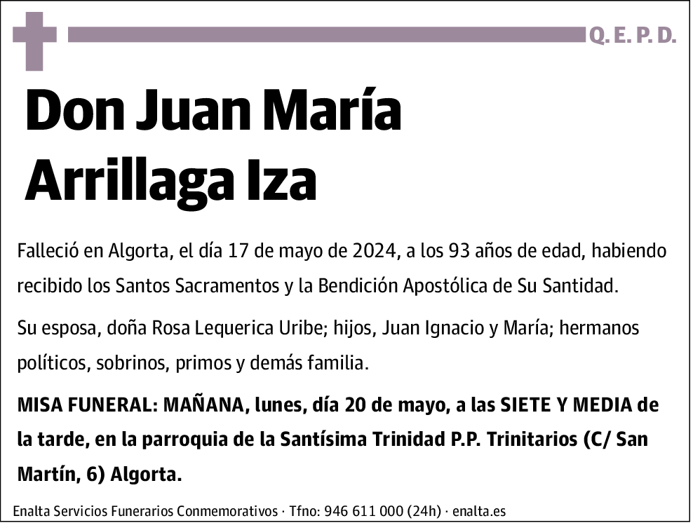 Juan Maria Arrillaga Iza