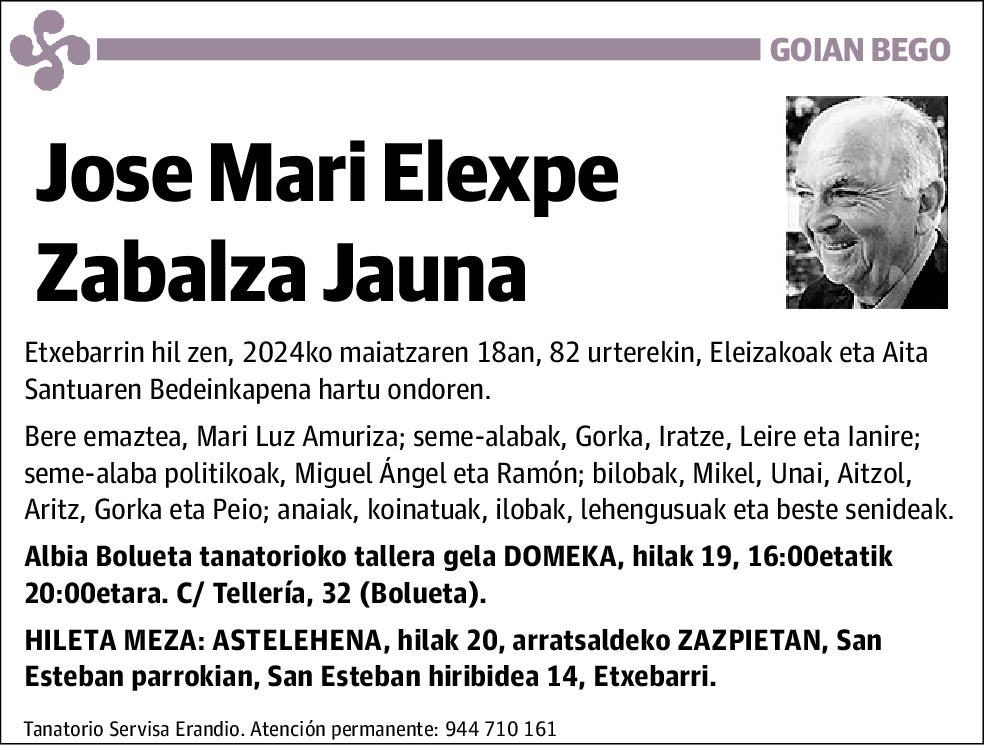 Jose Mari Elexpe Zabalza