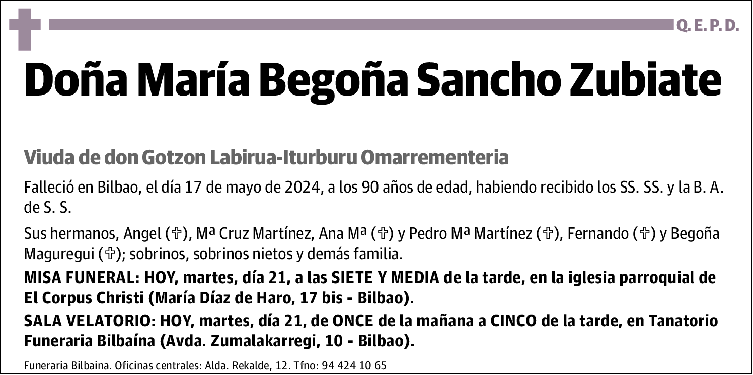 María Begoña Sancho Zubiate