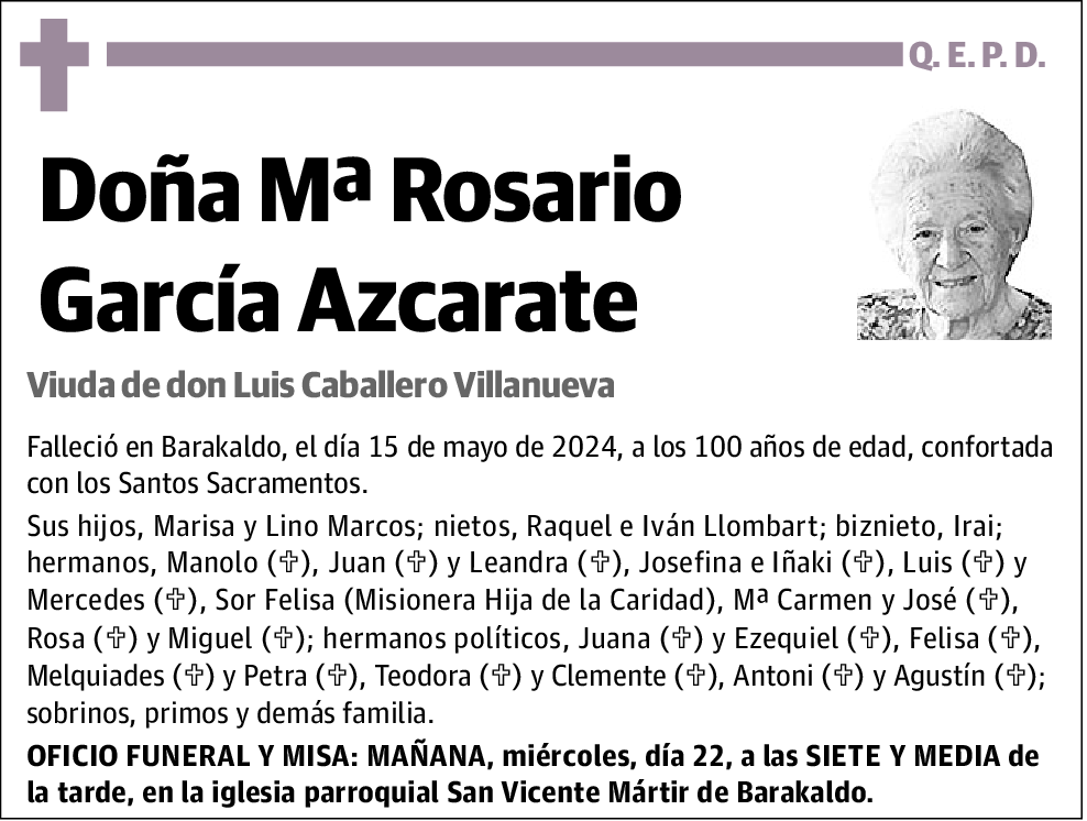 Mª Rosario García Azcarate