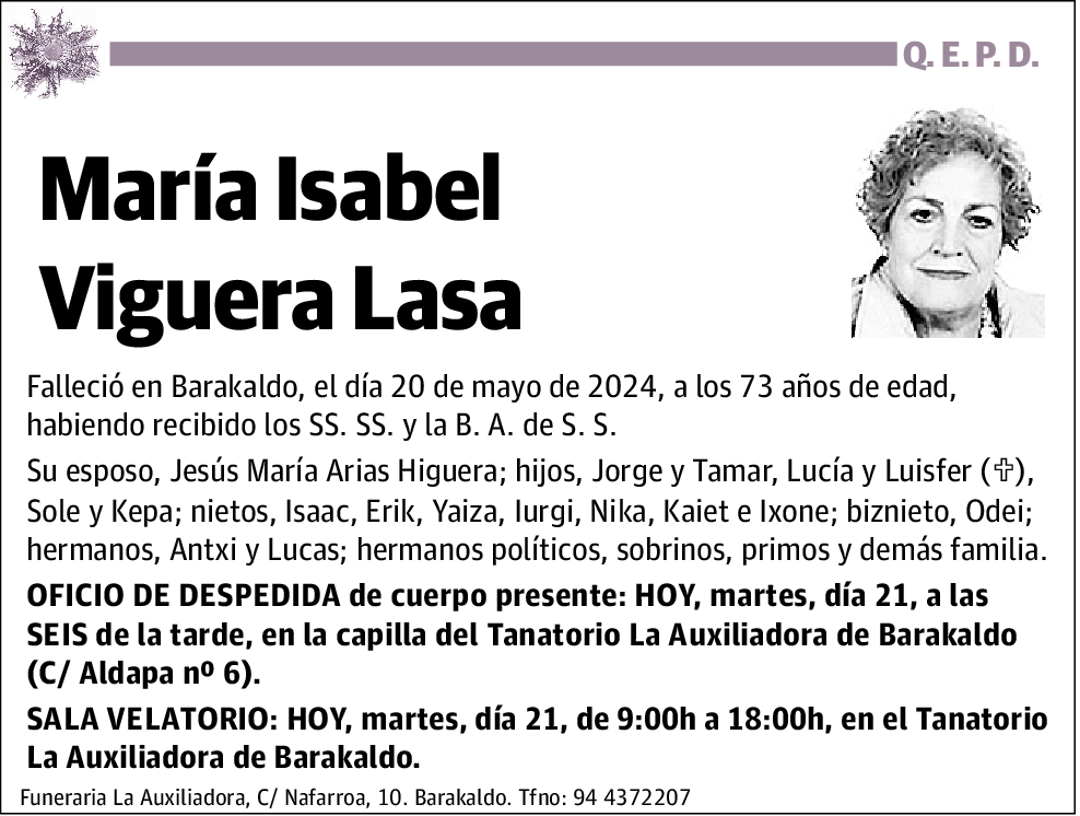 María Isabel Viguera Lasa