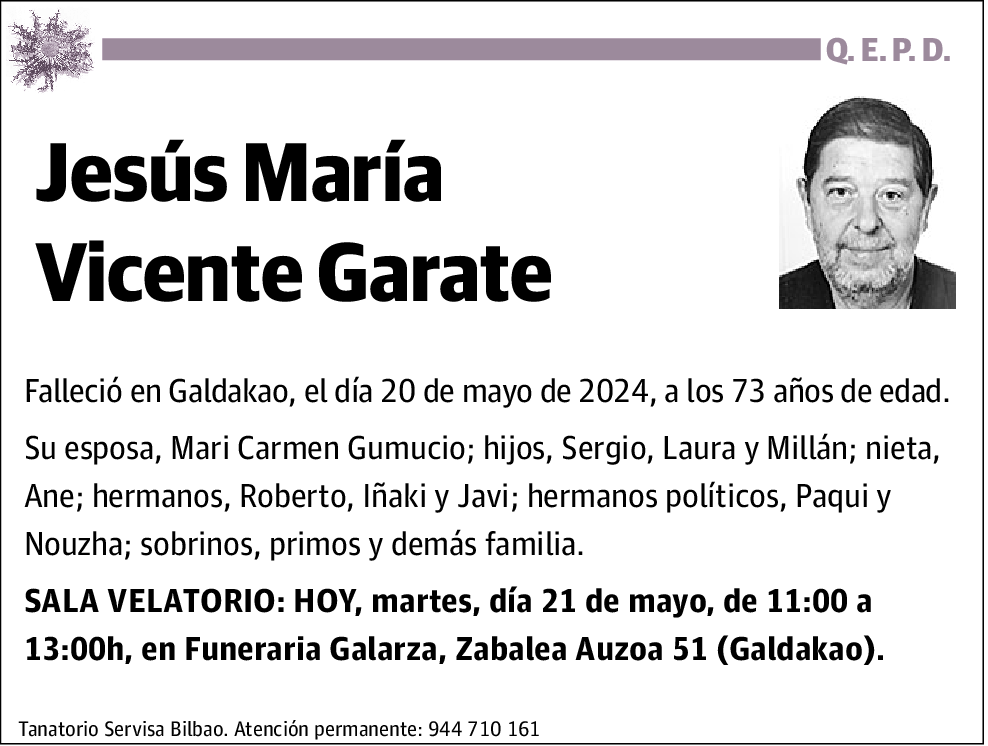 Jesús María Vicente Garate