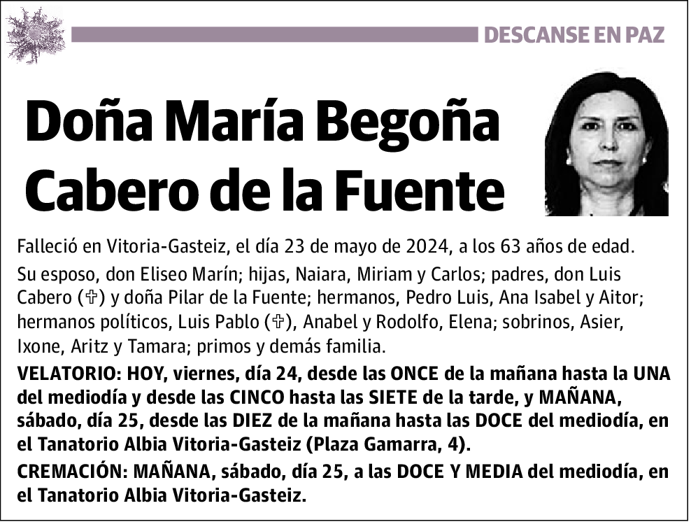 María Begoña Cabero de la Fuente